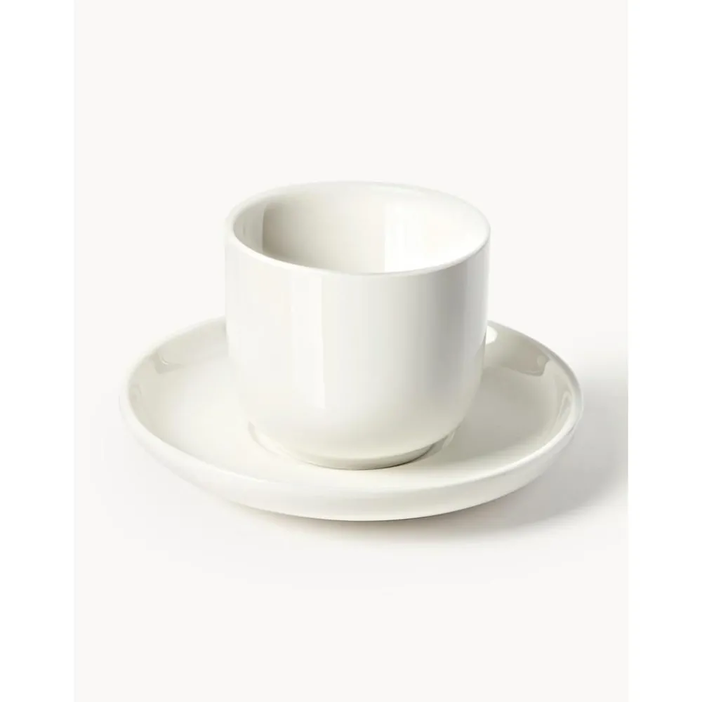 * Kolekcje Naczyń>Filizanka Ze Spodkiem Z Porcelany Nessa, 4 Szt.