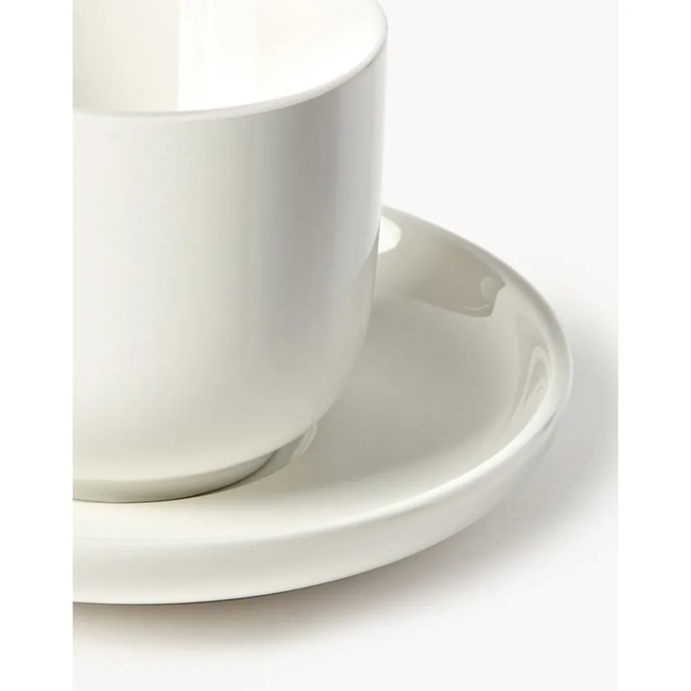 * Kolekcje Naczyń>Filizanka Ze Spodkiem Z Porcelany Nessa, 4 Szt.