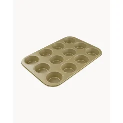 Dr. Oetker Formy I Blachy Do Pieczenia>Forma Do Muffinek Z Powloka Zapobiegajaca Przywieraniu Goldig