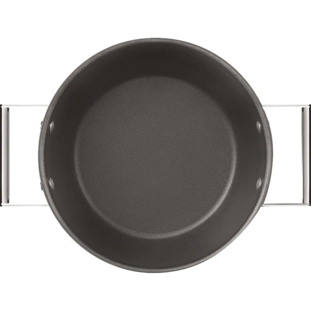 Smeg Garnki>Garnek Z Powloka Zapobiegajaca Przywieraniu Z Pokrywka 50'S Style