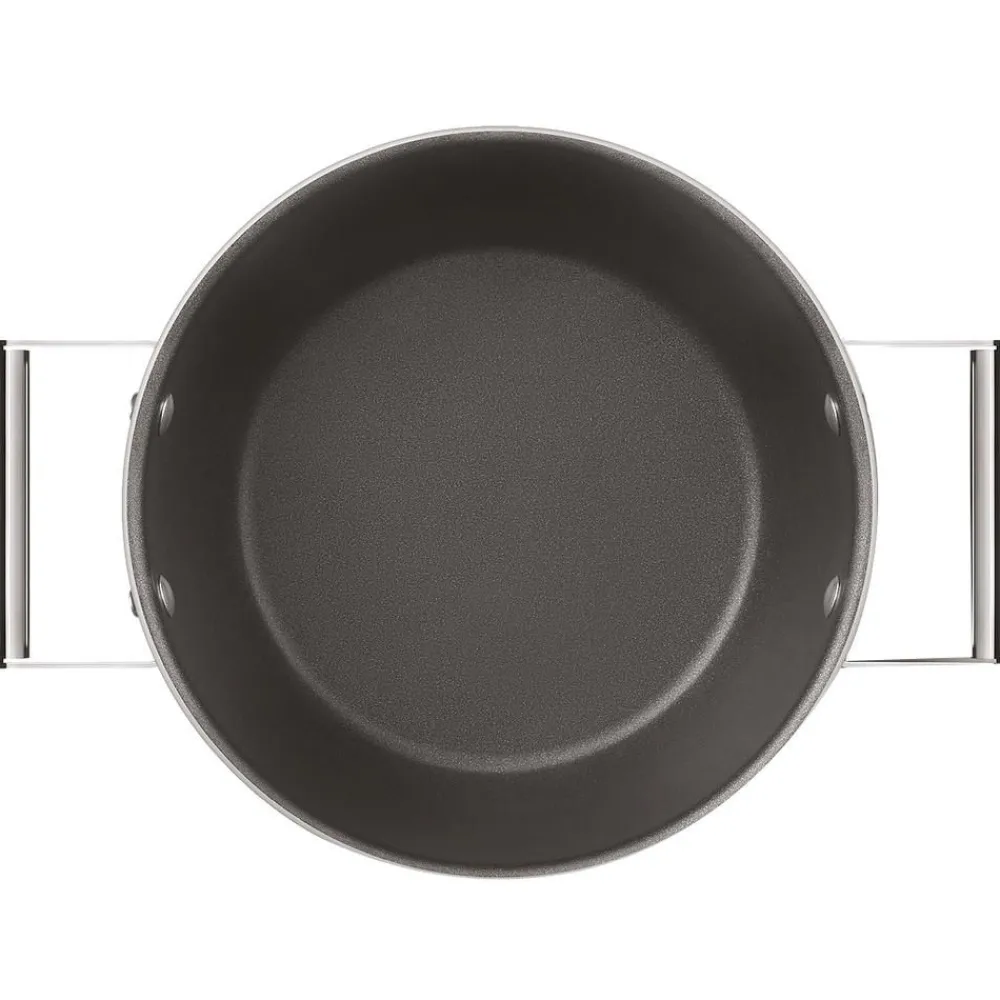 Smeg Garnki>Garnek Z Powloka Zapobiegajaca Przywieraniu Z Pokrywka 50'S Style
