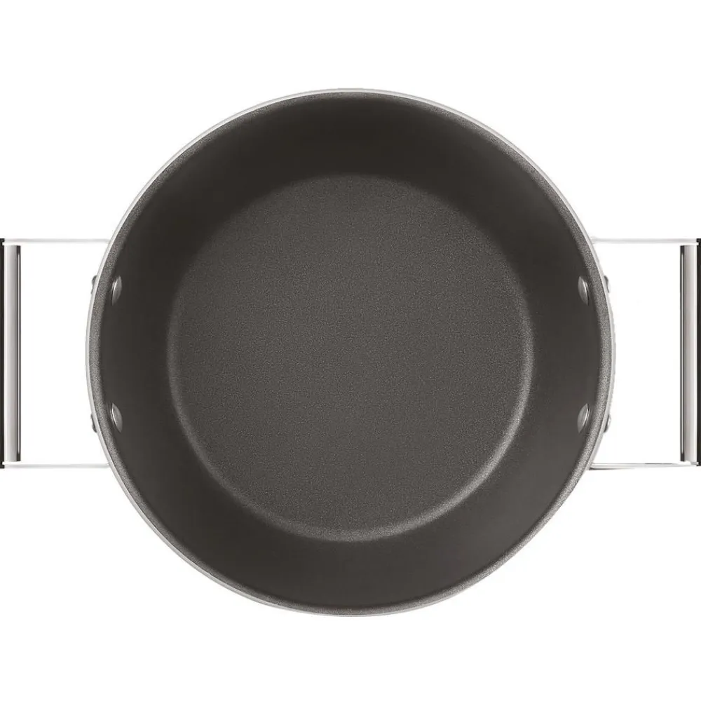 Smeg Garnki>Garnek Z Powloka Zapobiegajaca Przywieraniu Z Pokrywka 50'S Style