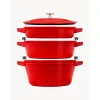 Staub Garnki>Komplet Garnkow Zeliwnych La Cocotte, 3 Elem.