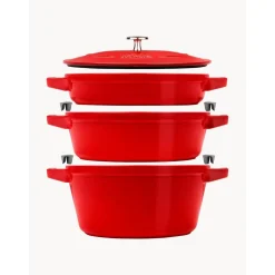 Staub Garnki>Komplet Garnkow Zeliwnych La Cocotte, 3 Elem.