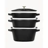 Staub Garnki>Komplet Garnkow Zeliwnych La Cocotte, 3 Elem.