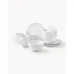 * Kolekcje Naczyń>Komplet Naczyń Sniadaniowych Z Porcelany Delight Classic, Dla 4 Osob (12 Elem.)