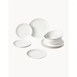 * Zastawa Stołowa>Komplet Naczyń Z Porcelany Malina, Dla 4 Osob (12 Elem.)