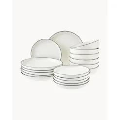 * Kolekcje Naczyń>Komplet Naczyń Z Porcelany Facile, Dla 6 Osob (18 Elem.)
