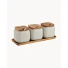 Ladelle Przechowywanie W Kuchni>Komplet Pojemnikow Do Przechowywania Z Porcelany I Drewna Akacjowego Essentials, 7 Elem.