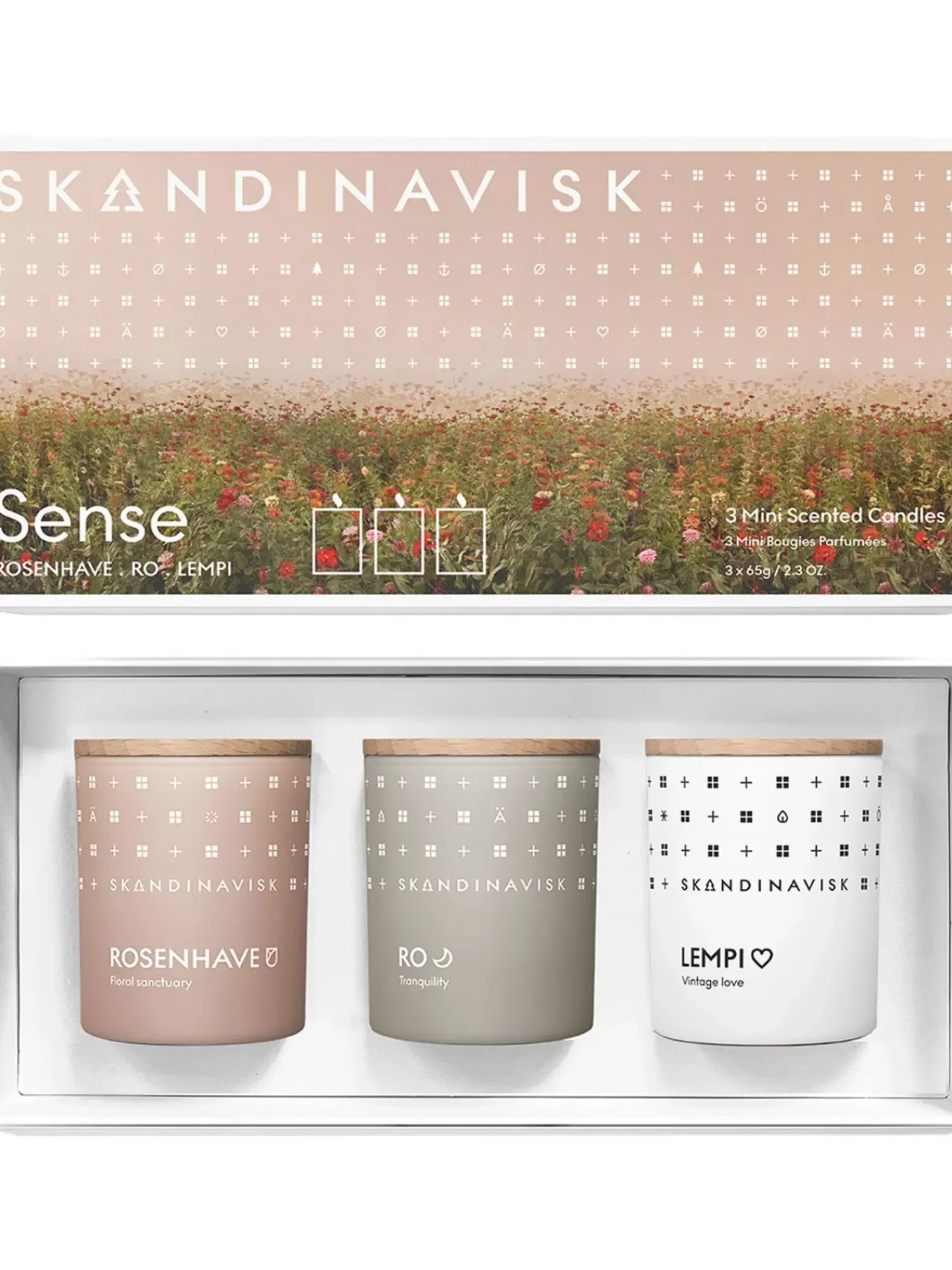 Fashion Komplet Swiec Zapachowych Sense, 3 Elem. Świece Zapachowe