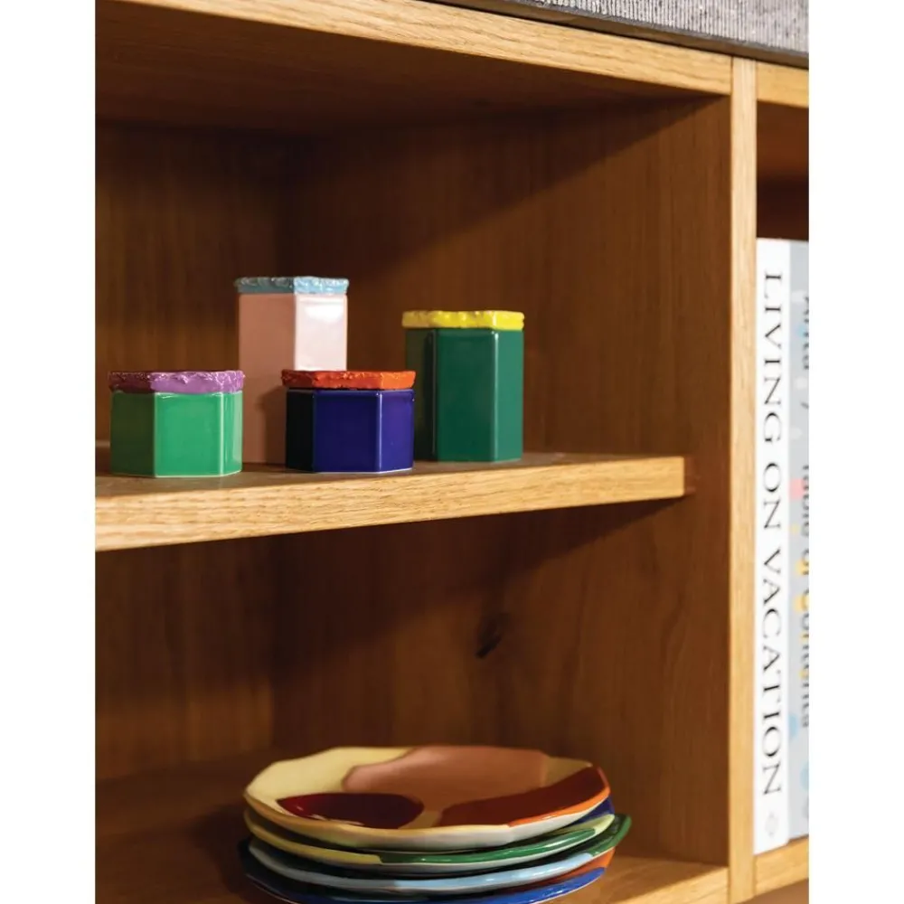 &k amsterdam Talerze>Komplet Talerzy Sniadaniowych Z Dolomitu Chunky, 4 Elem.