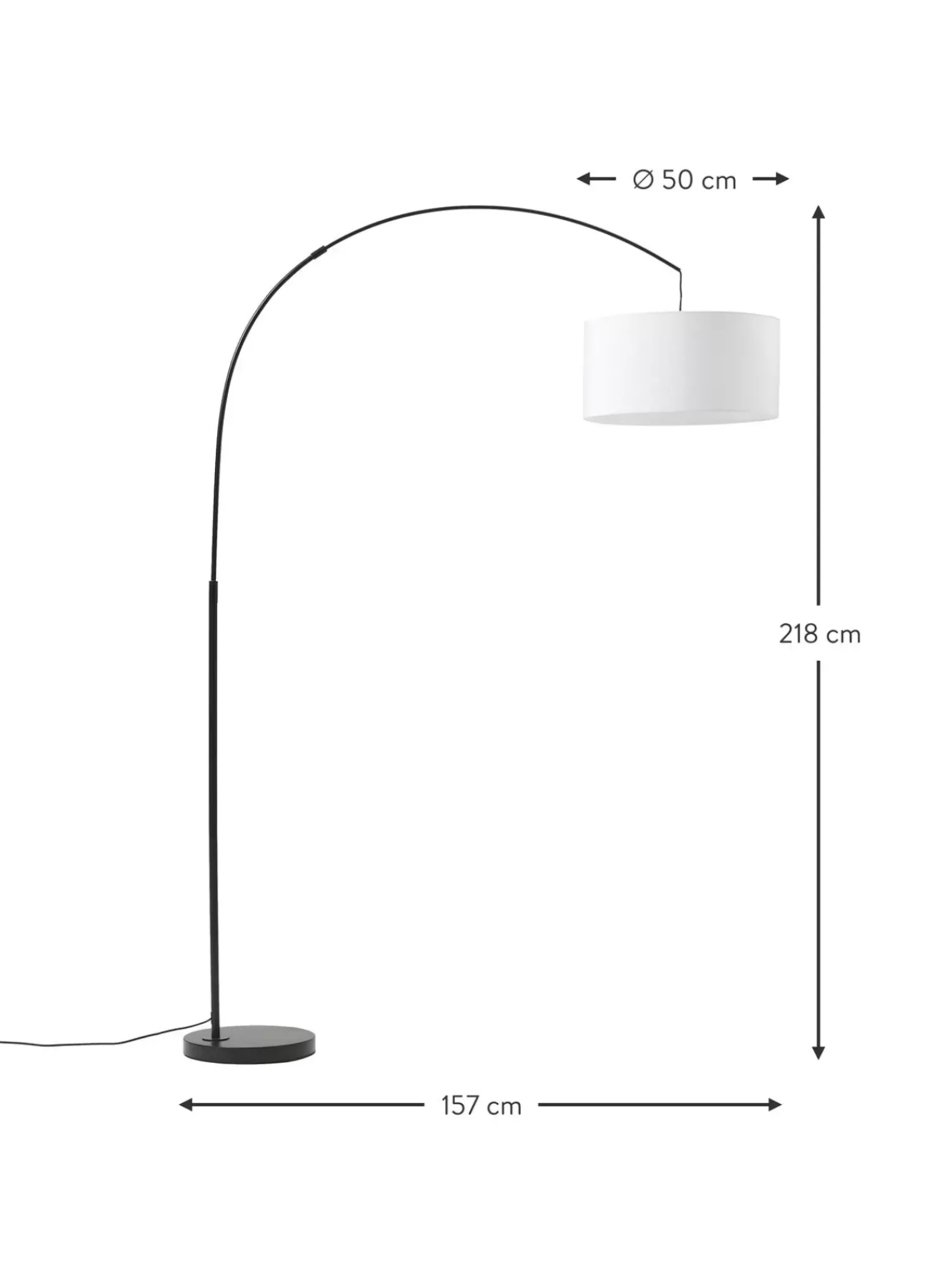 Outlet Lampa Podlogowa Lukowa Niels Lampy Łukowe