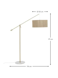 Cheap Lampa Podlogowa Lukowa Z Marmurowa Podstawa Lisana Lampy Łukowe