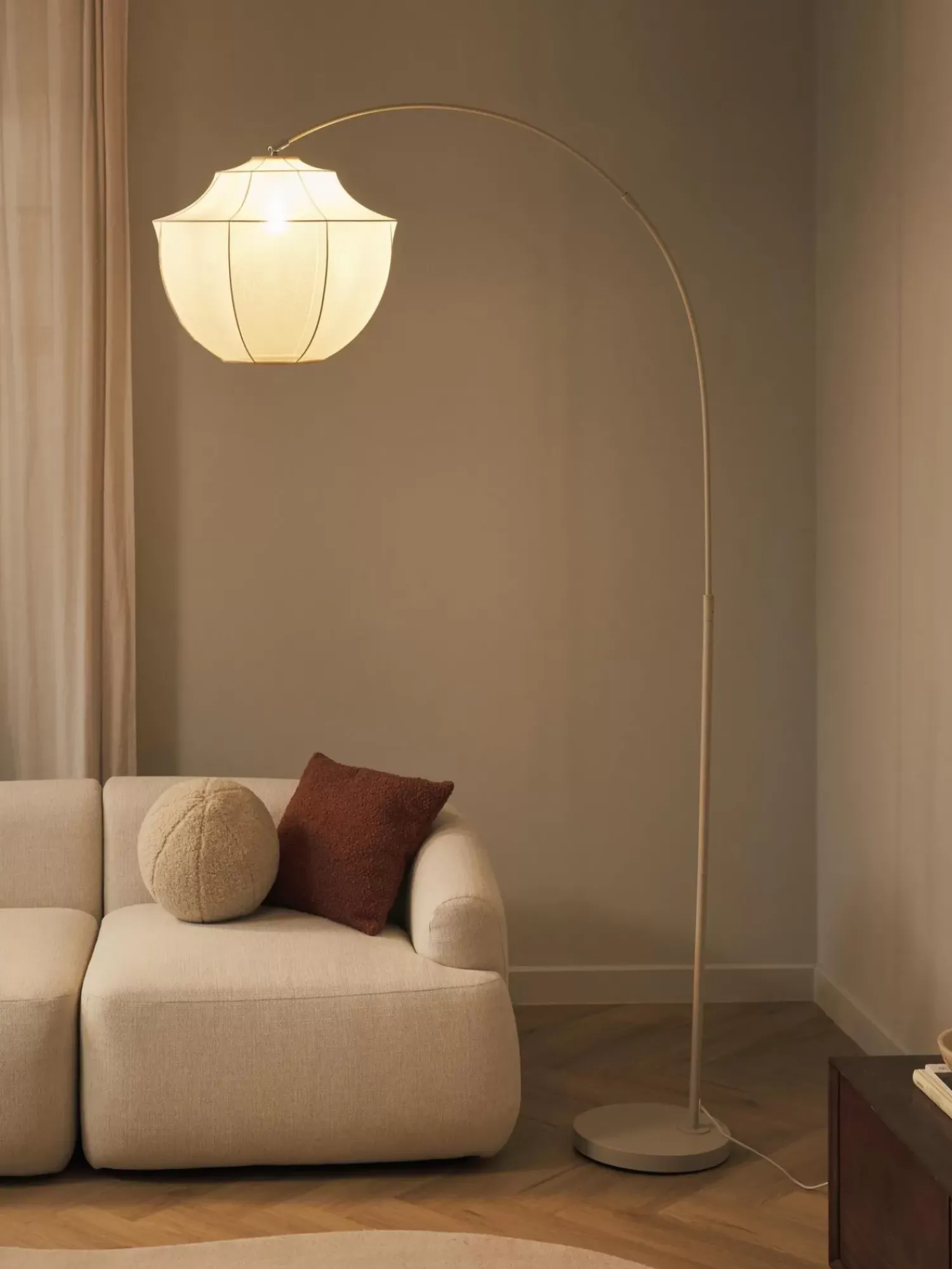 Outlet Lampa Podlogowa Lukowa Z Siateczki Beau Lampy Łukowe