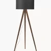 Hot Lampa Podlogowa Trojnog Z Litego Drewna W Stylu Scandi Jake Lampy Na Trójnogu