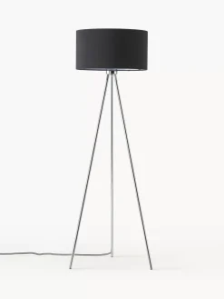 Clearance Lampa Podlogowa Trojnog Z Kloszem Z Tkaniny Cella Lampy Na Trójnogu