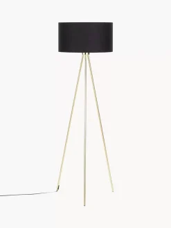 Best Lampa Podlogowa Trojnog Z Kloszem Z Tkaniny Cella Lampy Na Trójnogu