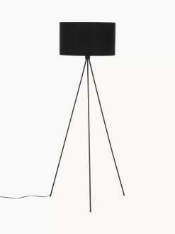 Discount Lampa Podlogowa Trojnog Z Kloszem Z Tkaniny Cella Lampy Na Trójnogu