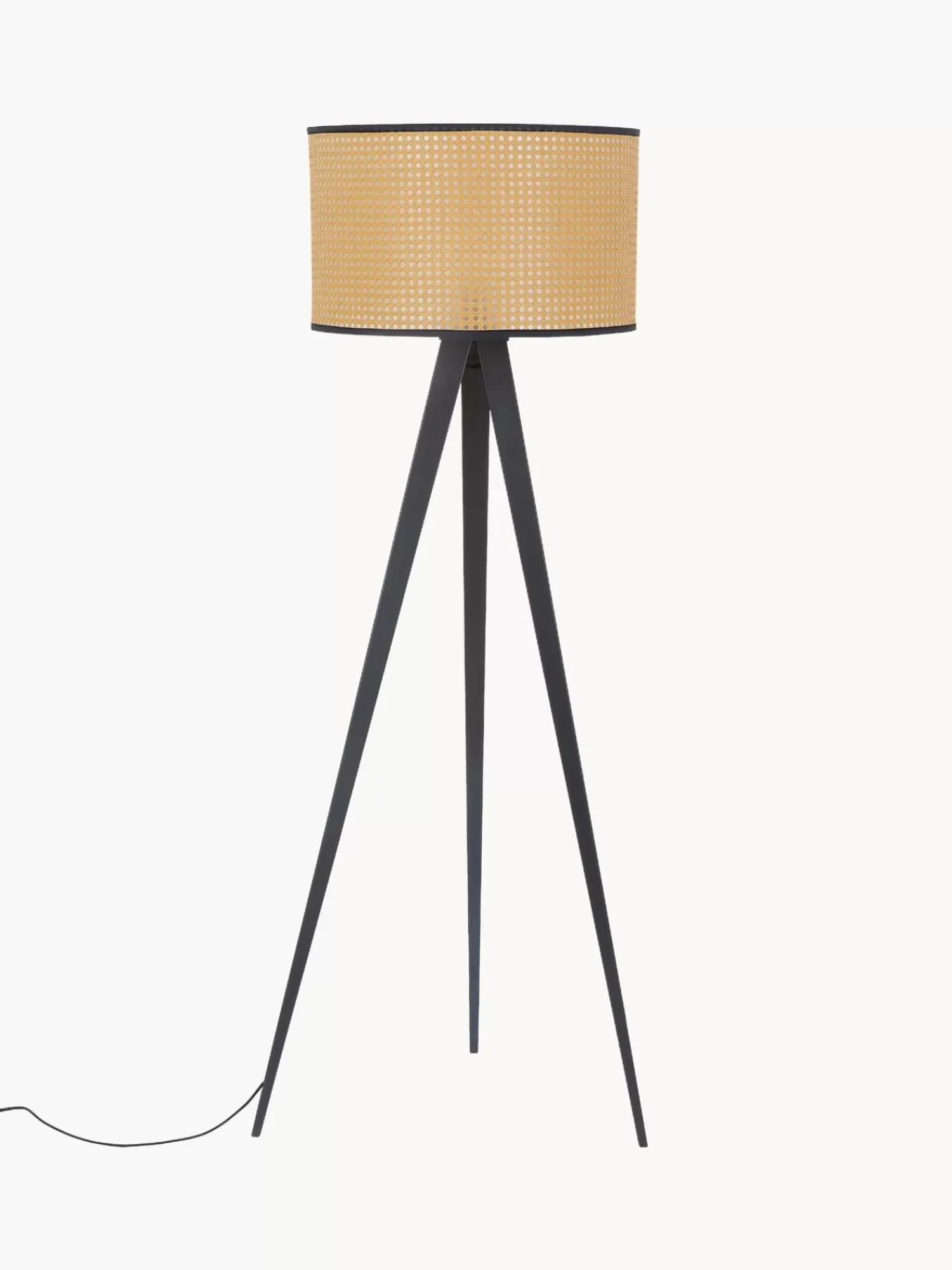 Shop Lampa Podlogowa Trojnog Z Plecionki Wiedenskiej Vienna Lampy Na Trójnogu