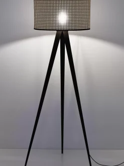 Shop Lampa Podlogowa Trojnog Z Plecionki Wiedenskiej Vienna Lampy Na Trójnogu