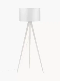 New Lampa Podlogowa Trojnog Z Litego Drewna W Stylu Scandi Jake Lampy Na Trójnogu