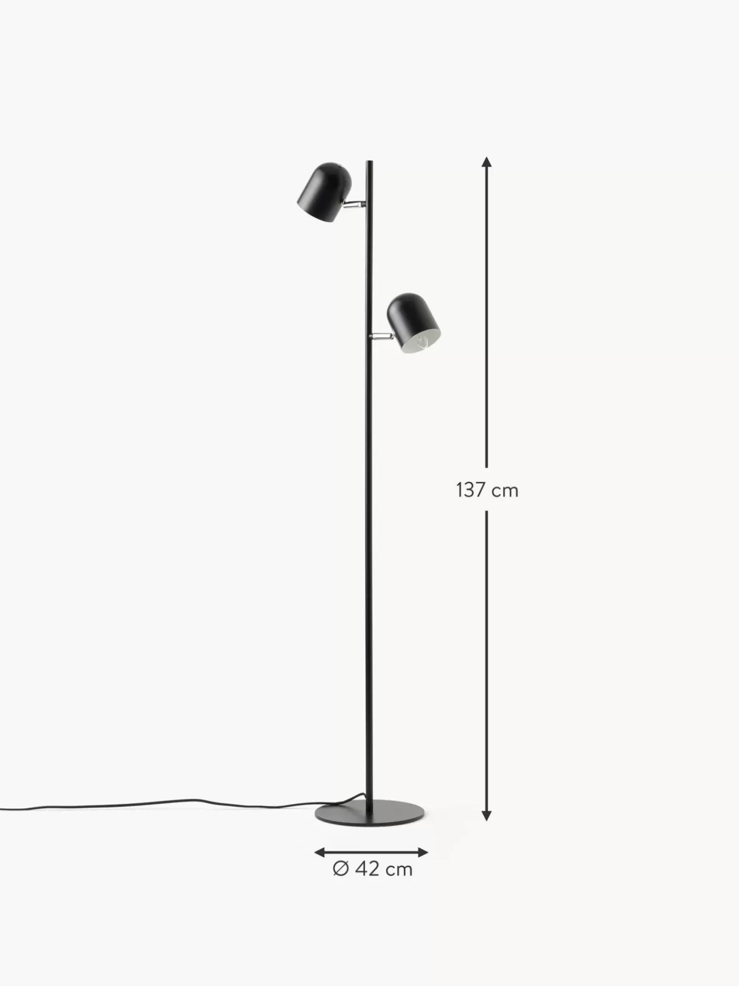 New Lampa Podlogowa Z Metalu Almo Lampy Do Czytania