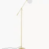 Clearance Lampa Podlogowa Ze Szkla Opalowego Moon Lampy Do Czytania