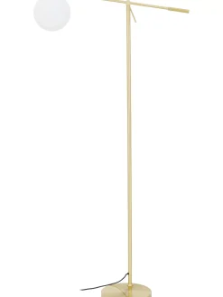Clearance Lampa Podlogowa Ze Szkla Opalowego Moon Lampy Do Czytania