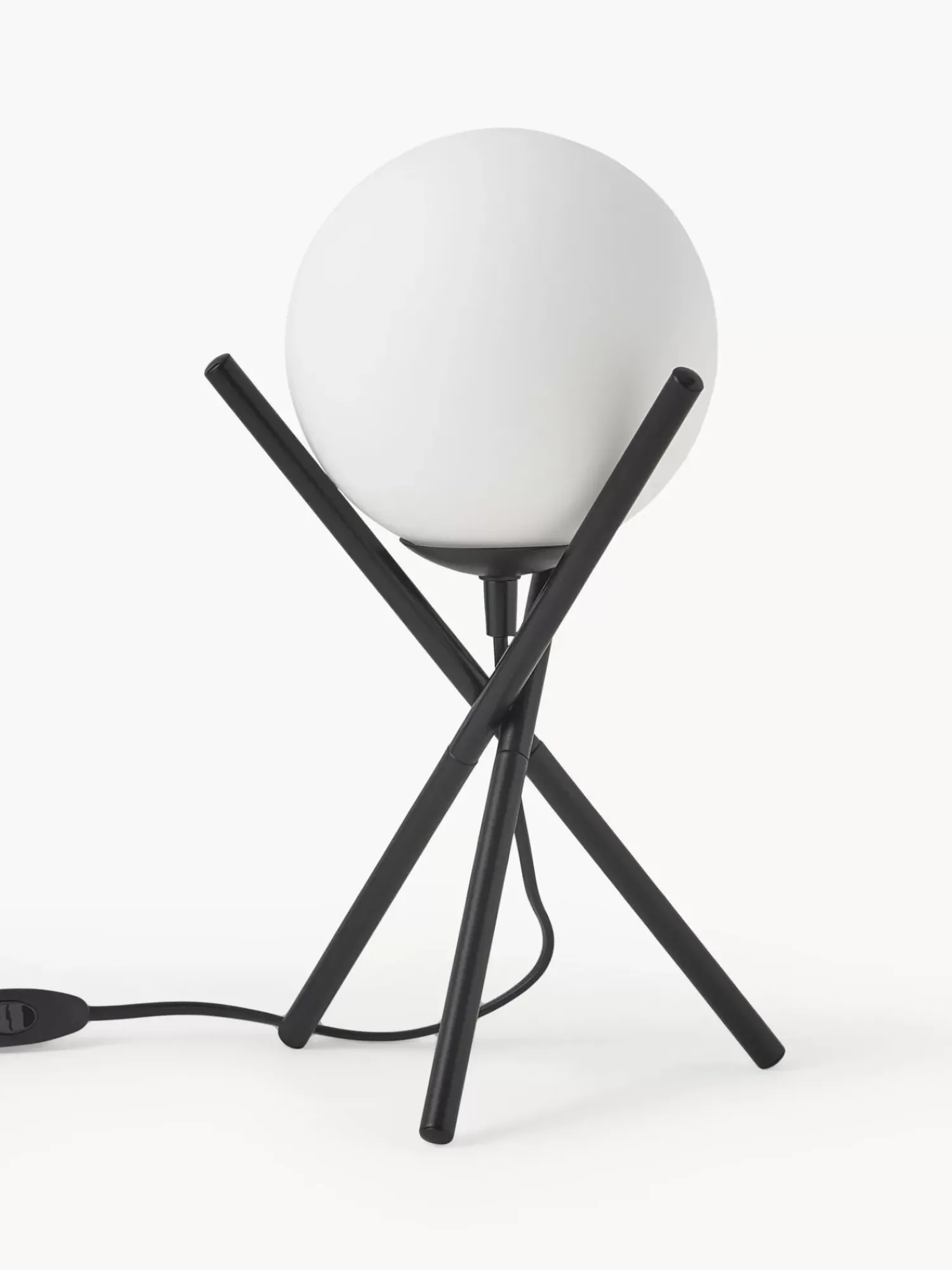 Sale Lampa Stołowa Trojnog Ze Szklanym Kloszem Erik Lampki Nocne