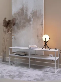 Sale Lampa Stołowa Trojnog Ze Szklanym Kloszem Erik Lampki Nocne