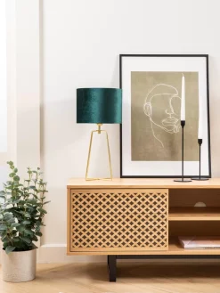 Cheap Lampa Stołowa Z Aksamitu Karolina Lampki Nocne