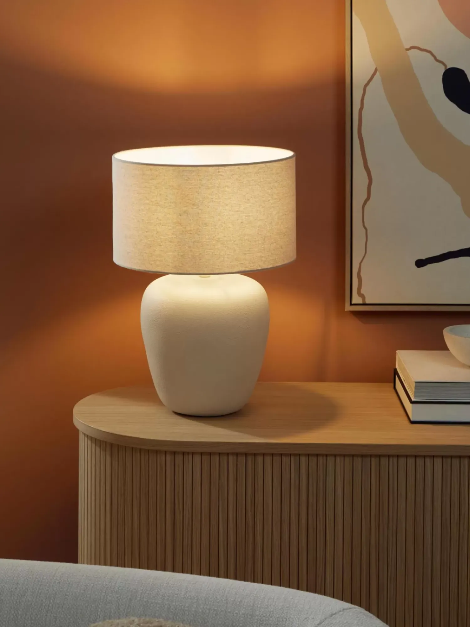 Outlet Lampa Stołowa Z Ceramiki Eileen Lampki Nocne
