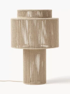 Outlet Lampa Stołowa Z Lnianych Wlokien Lace Lampki Nocne