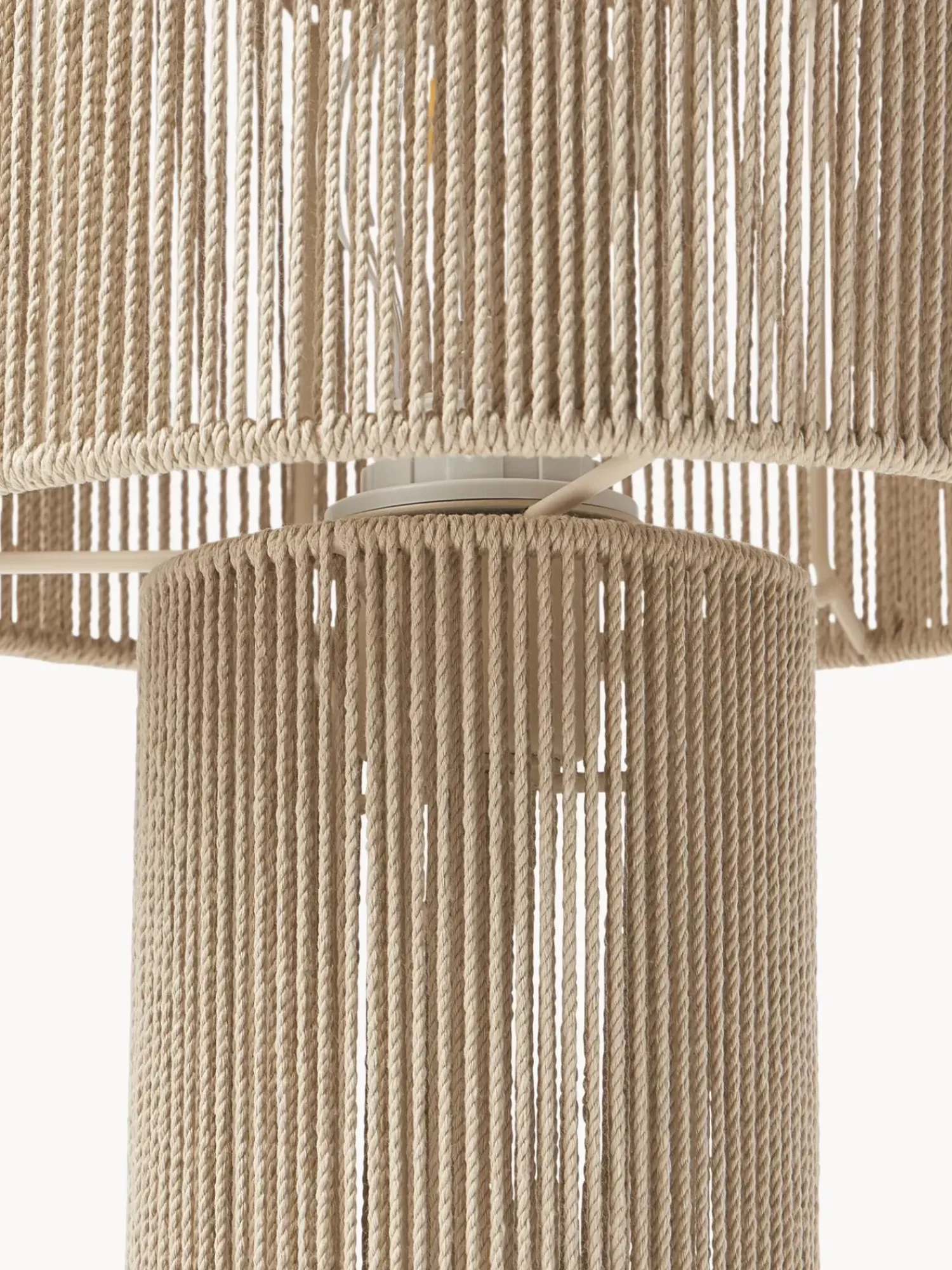 Outlet Lampa Stołowa Z Lnianych Wlokien Lace Lampki Nocne