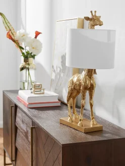 Hot Lampa Stołowa Z Lnianym Kloszem Epigaea Lampki Nocne