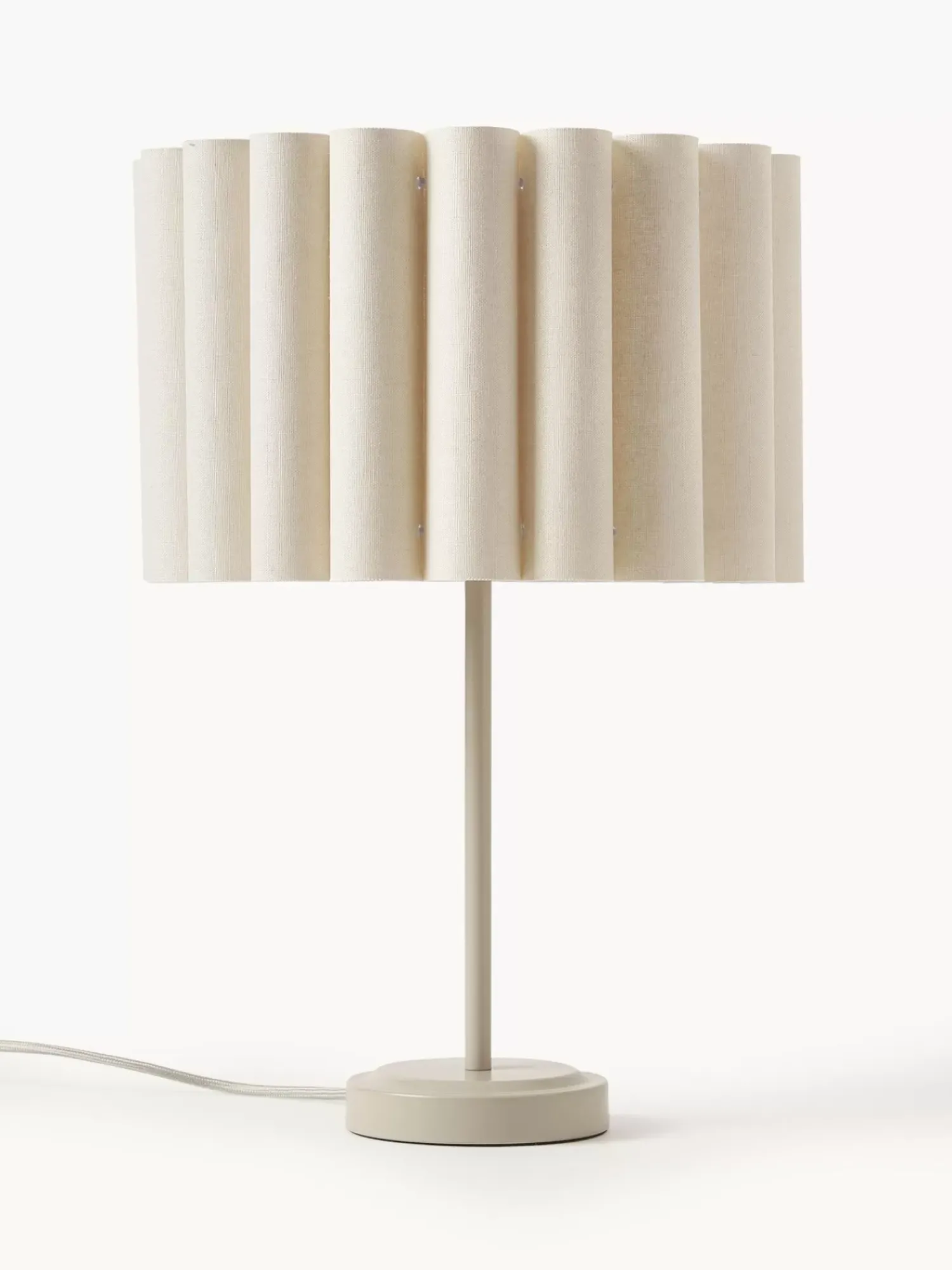 Flash Sale Lampa Stołowa Z Lnu Aguilar Lampki Nocne