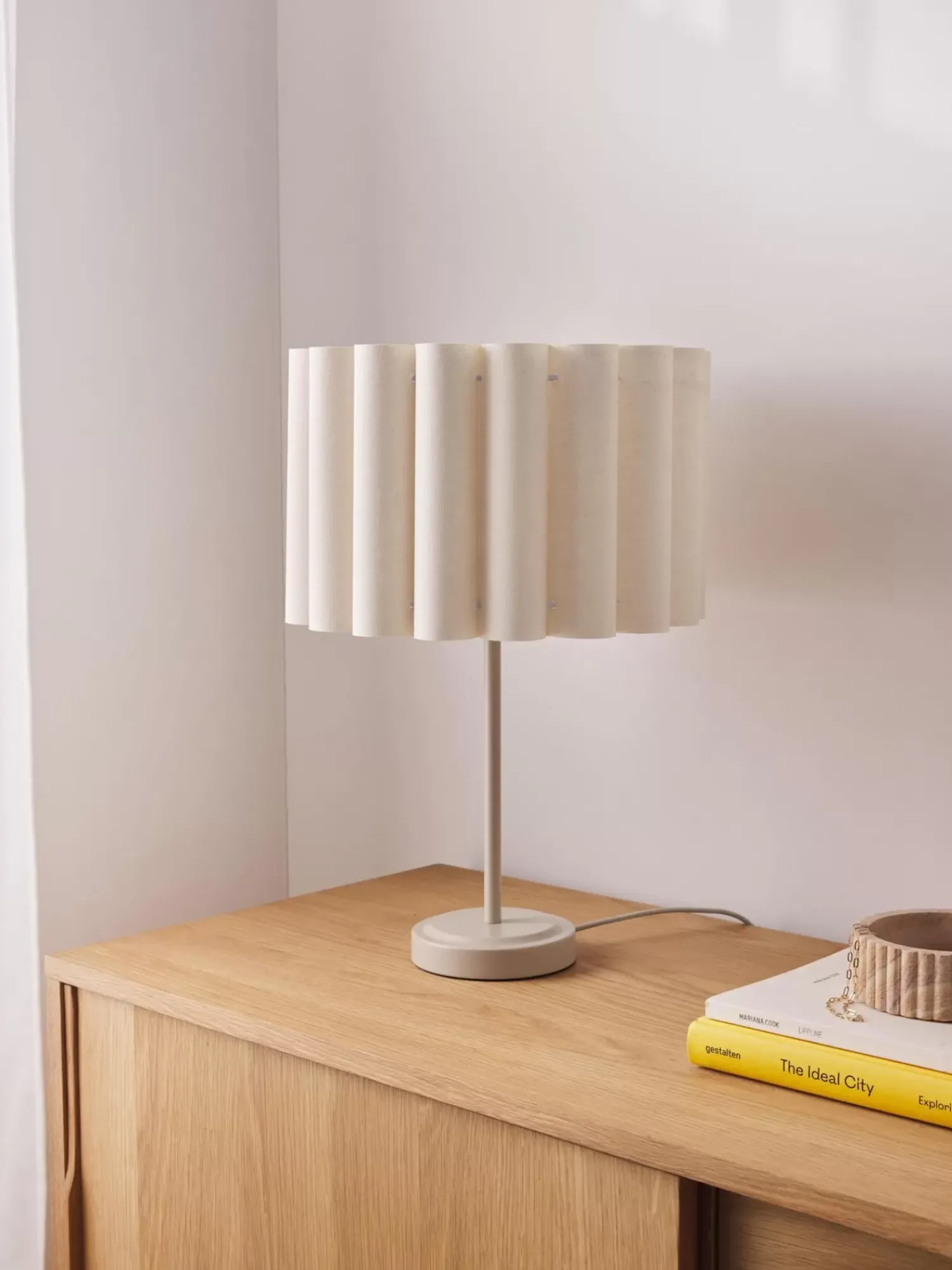 Flash Sale Lampa Stołowa Z Lnu Aguilar Lampki Nocne