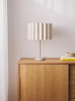Flash Sale Lampa Stołowa Z Lnu Aguilar Lampki Nocne
