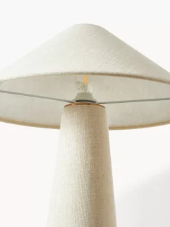 Store Lampa Stołowa Z Lnu Ilena Lampki Nocne