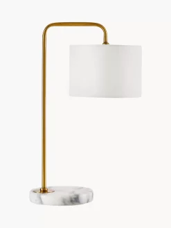 Outlet Lampa Stołowa Z Marmurowa Podstawa Montreal Lampki Nocne
