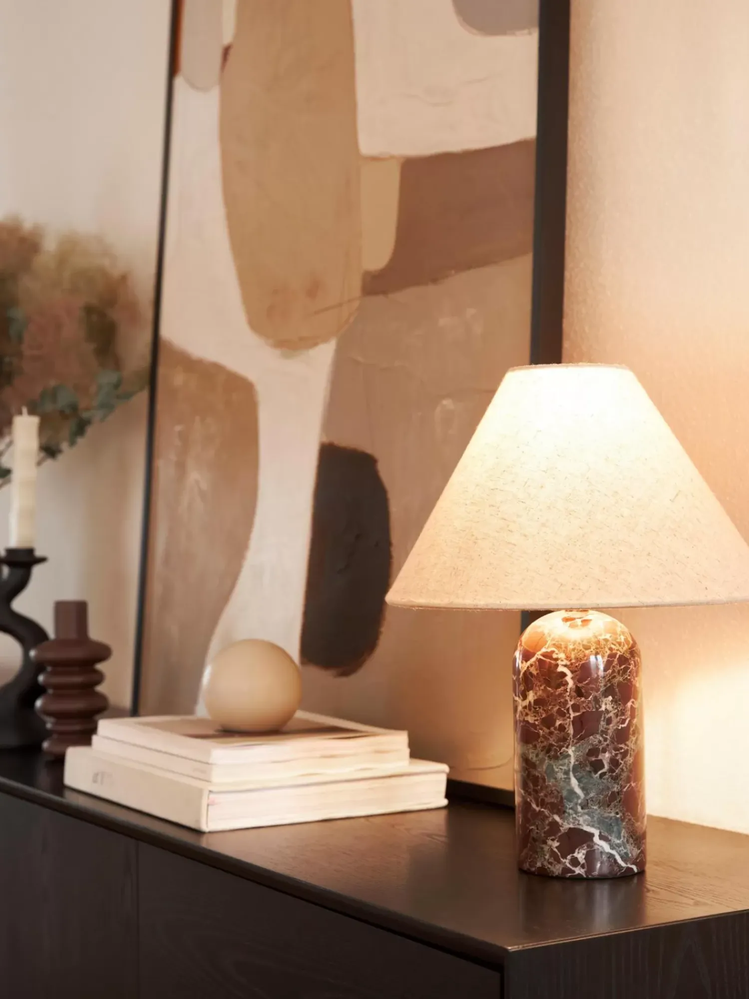 Online Lampa Stołowa Z Marmurowa Podstawa Gia Lampki Nocne