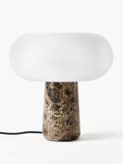 Discount Lampa Stołowa Z Marmurowa Podstawa Mariella Lampki Nocne