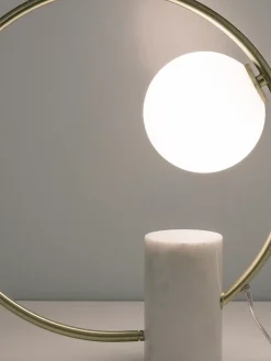 Store Lampa Stołowa Z Marmurowa Podstawa W Stylu Glam Soho Lampki Nocne