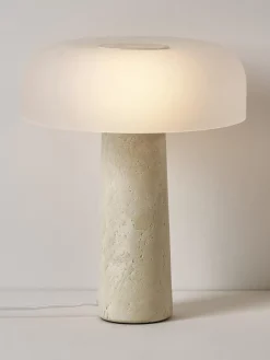 Best Sale Lampa Stołowa Z Trawertynowa Podstawa Carla Lampki Nocne
