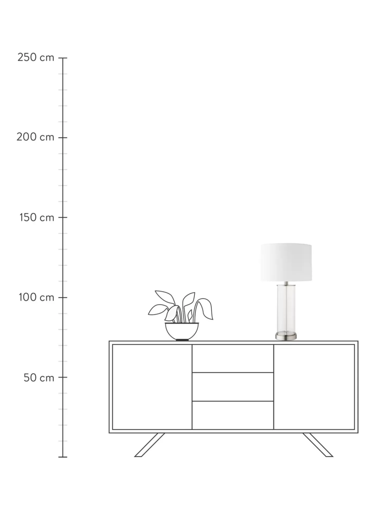 Flash Sale Lampa Stołowa Ze Szkla I Lnu Abigail Lampki Nocne