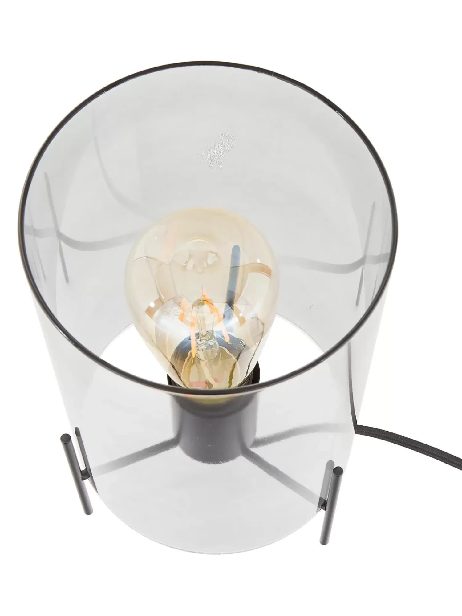Shop Lampa Stołowa Ze Szkla Laurel Lampki Nocne
