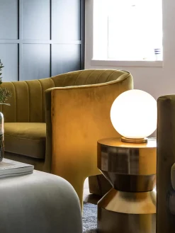 Outlet Lampa Stołowa Ze Szkla Opalowego Beth Lampki Nocne