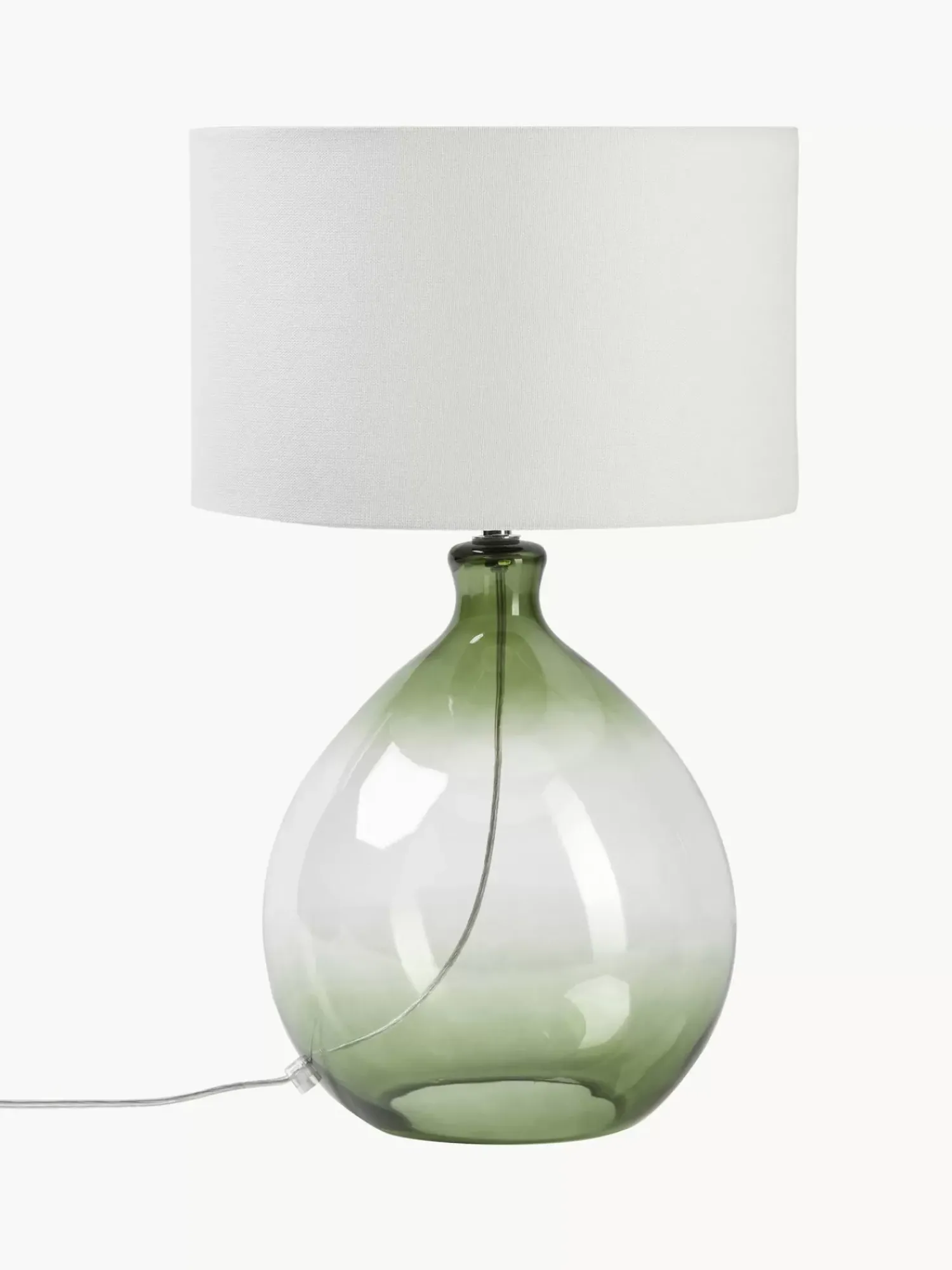 Clearance Lampa Stołowa Ze Szklana Podstawa Zoya Lampki Nocne