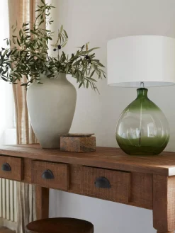 Clearance Lampa Stołowa Ze Szklana Podstawa Zoya Lampki Nocne