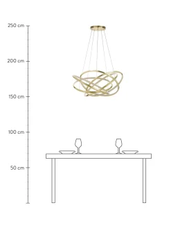 Fashion Lampa Wiszaca Led Saturn Lampy Wiszące